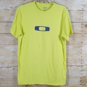 OAKLEY Men's Yellow Tshirt    Size Sm